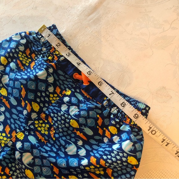 UVSkinz Boys Size 5 Blue Fish Swimming Trunks Baiting Shorts Mesh Lining Pocket - Picture 5 of 16